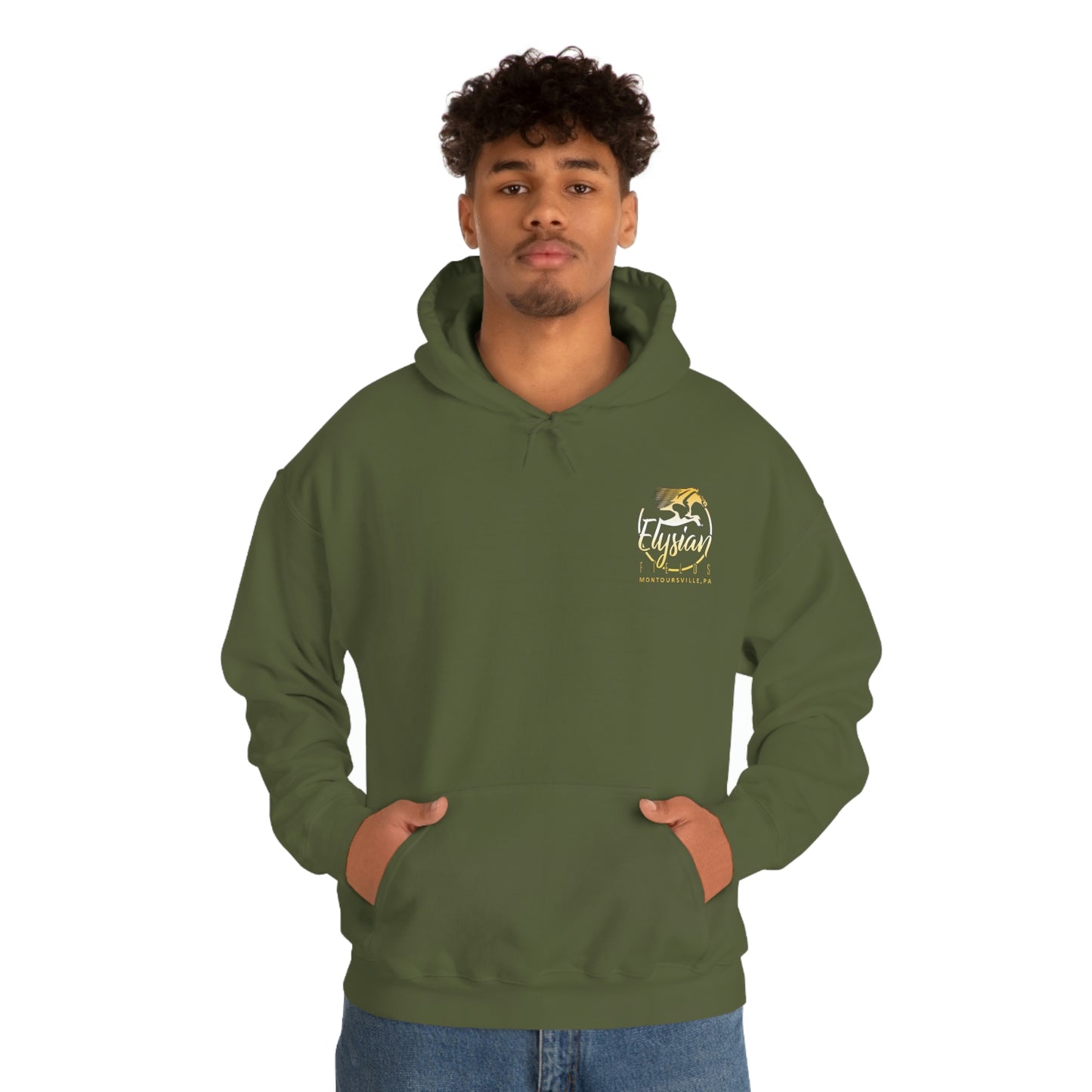 Elysian Fields - Adult Unisex Heavy Blend™ Hooded Sweatshirt - Color Logo