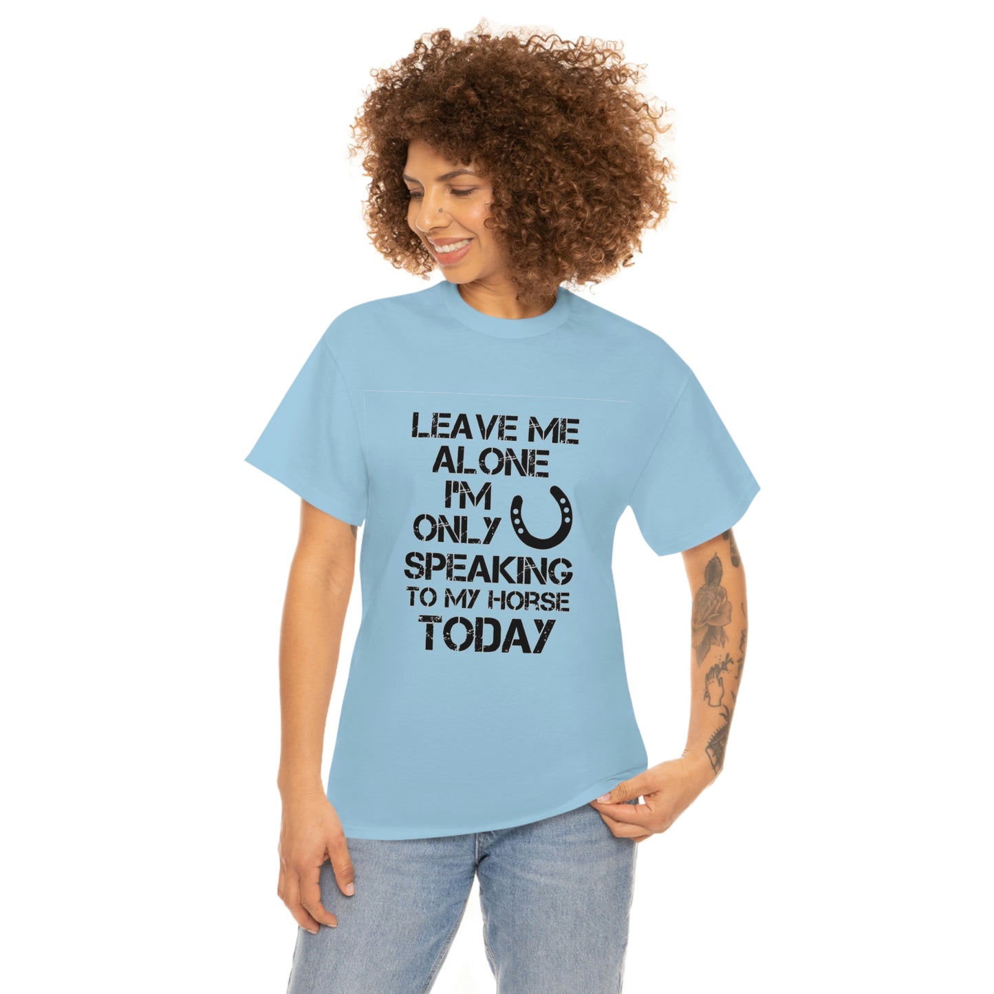 Leave Me Alone - Adult Tee (Front Logo)