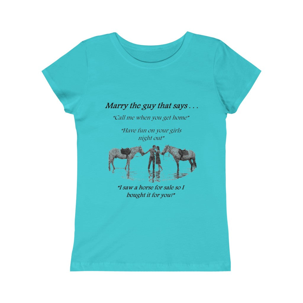 The ONE! - Girls Princess Tee - Black Print