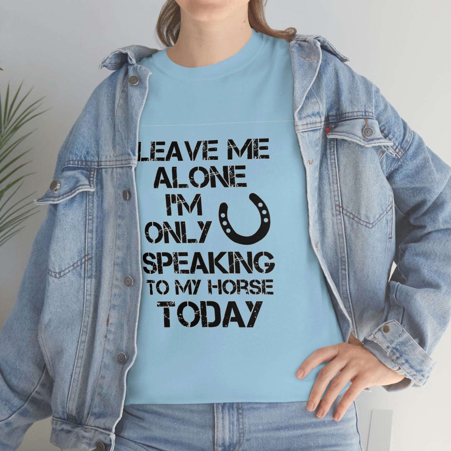 Leave Me Alone - Adult Tee (Front Logo)