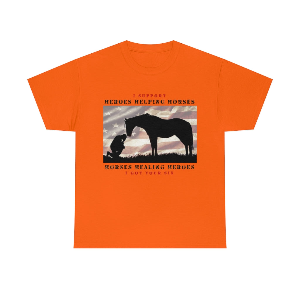 6H - Adult Tee (Front Logo) - Black Lettering