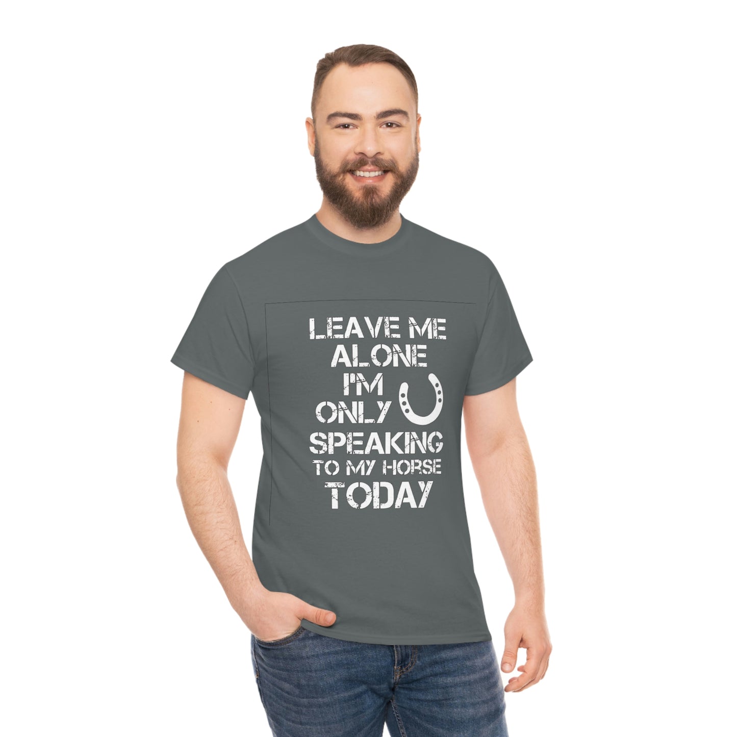 Leave Me Alone - Adult Tee (Front Logo)