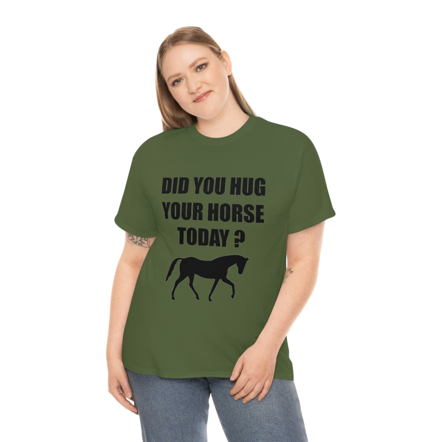 Horse Hugs - Adult Tee (Front Logo)