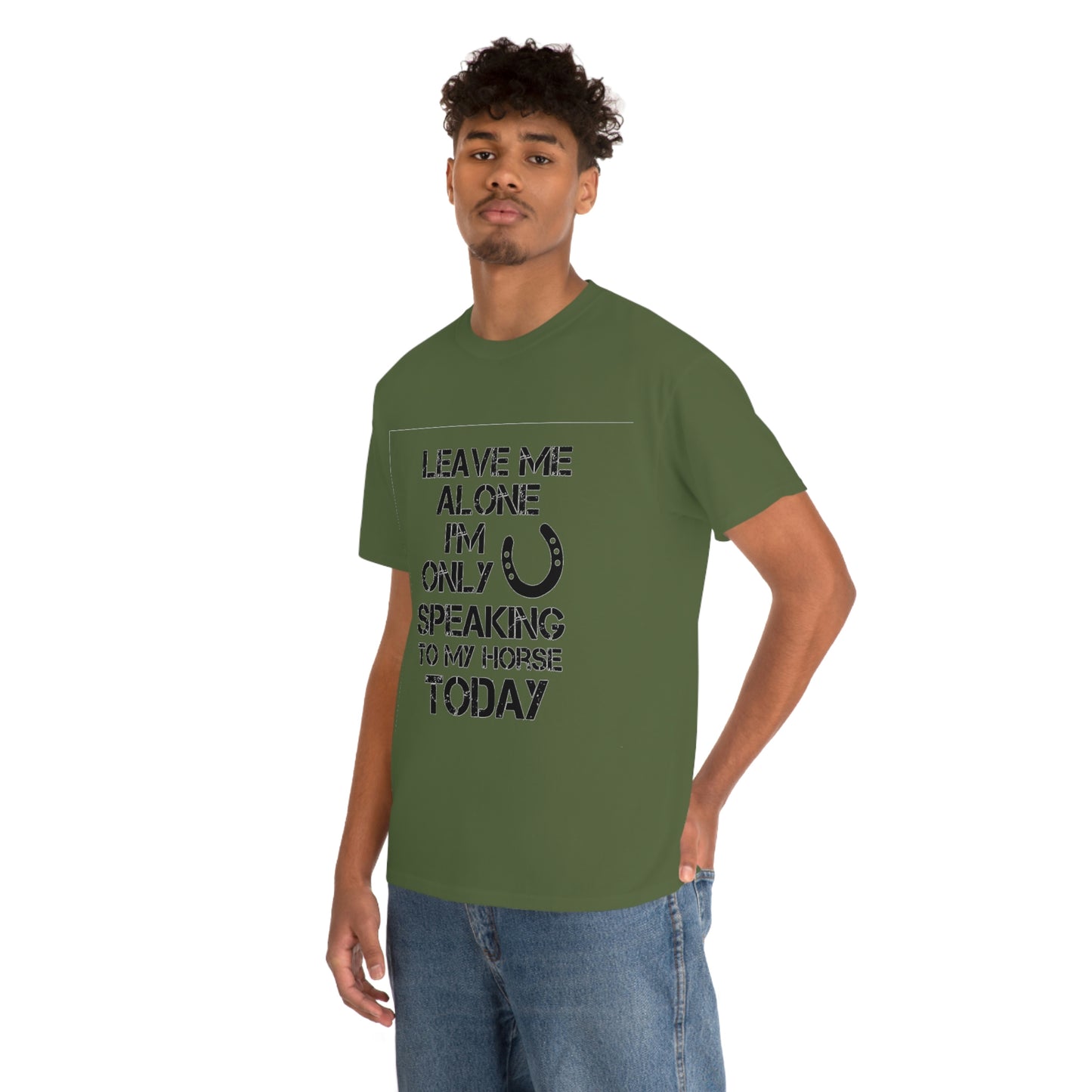 Leave Me Alone - Adult Tee (Front Logo)