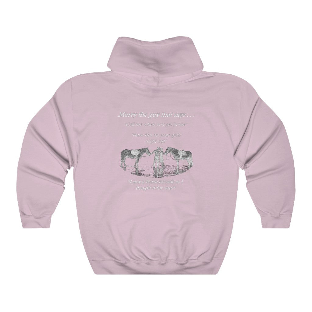 The ONE! - Adult Unisex Heavy Blend™ Hooded Sweatshirt - White Print