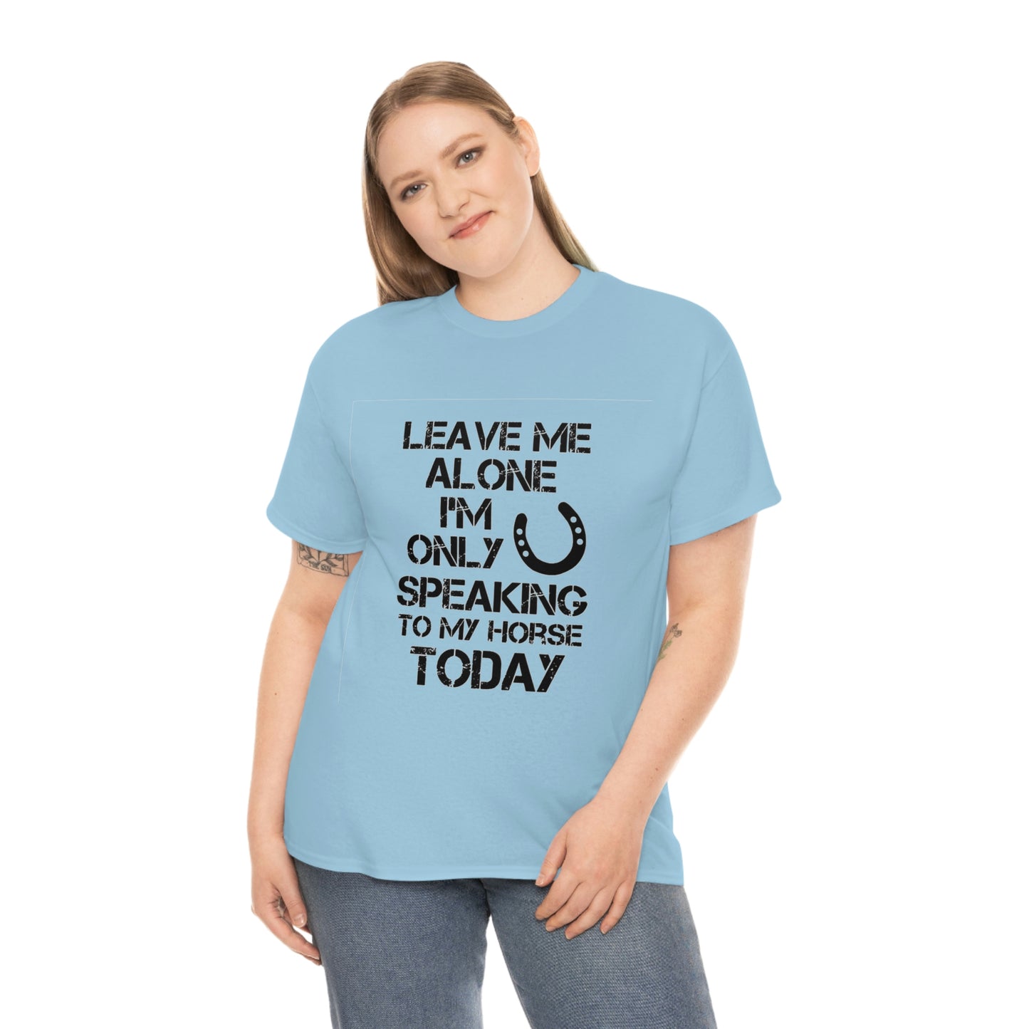 Leave Me Alone - Adult Tee (Front Logo)