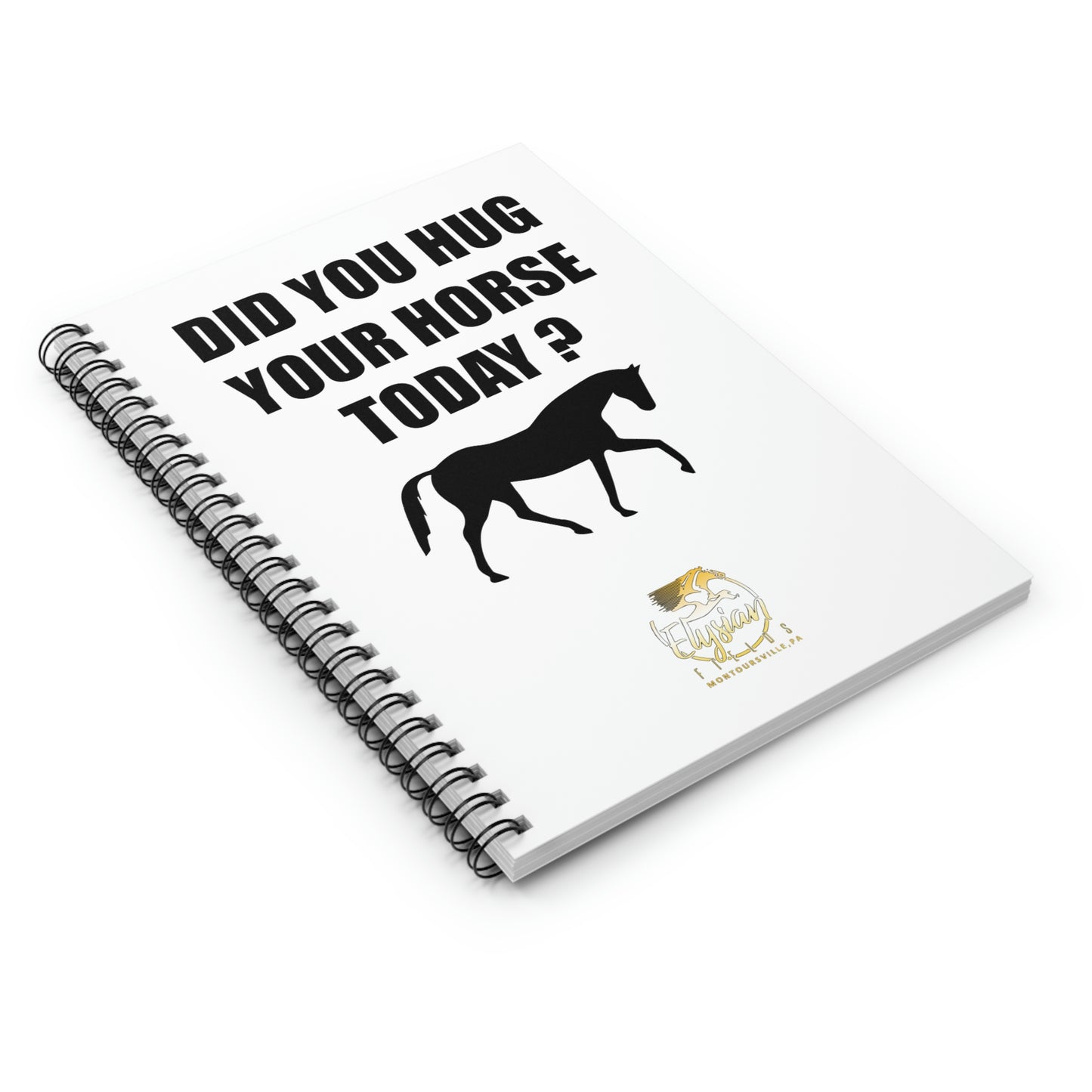 Horse Hugs - Spiral Notebook - Ruled Line
