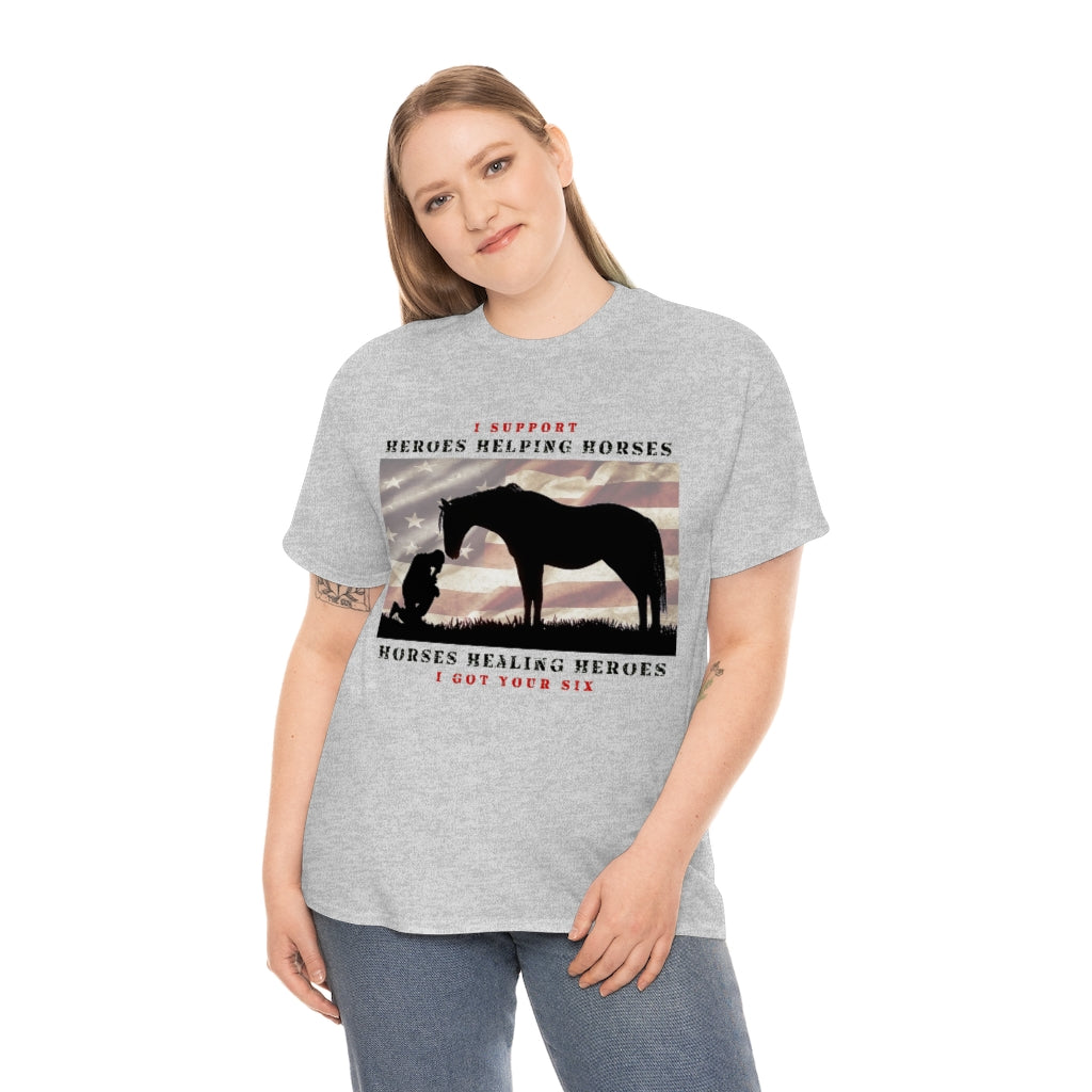 6H - Adult Tee (Front Logo) - Black Lettering