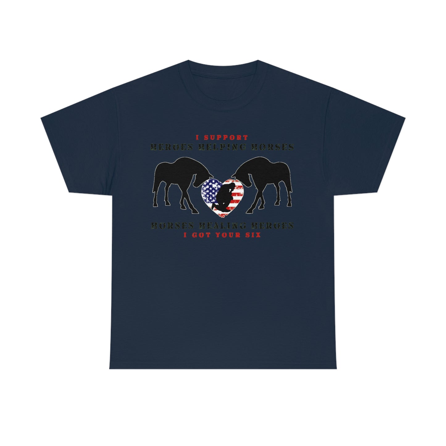 6H - Heart - Adult Tee (Front Logo)