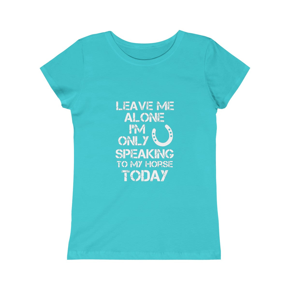 Leave Me Alone - Girls Princess Tee - White Print