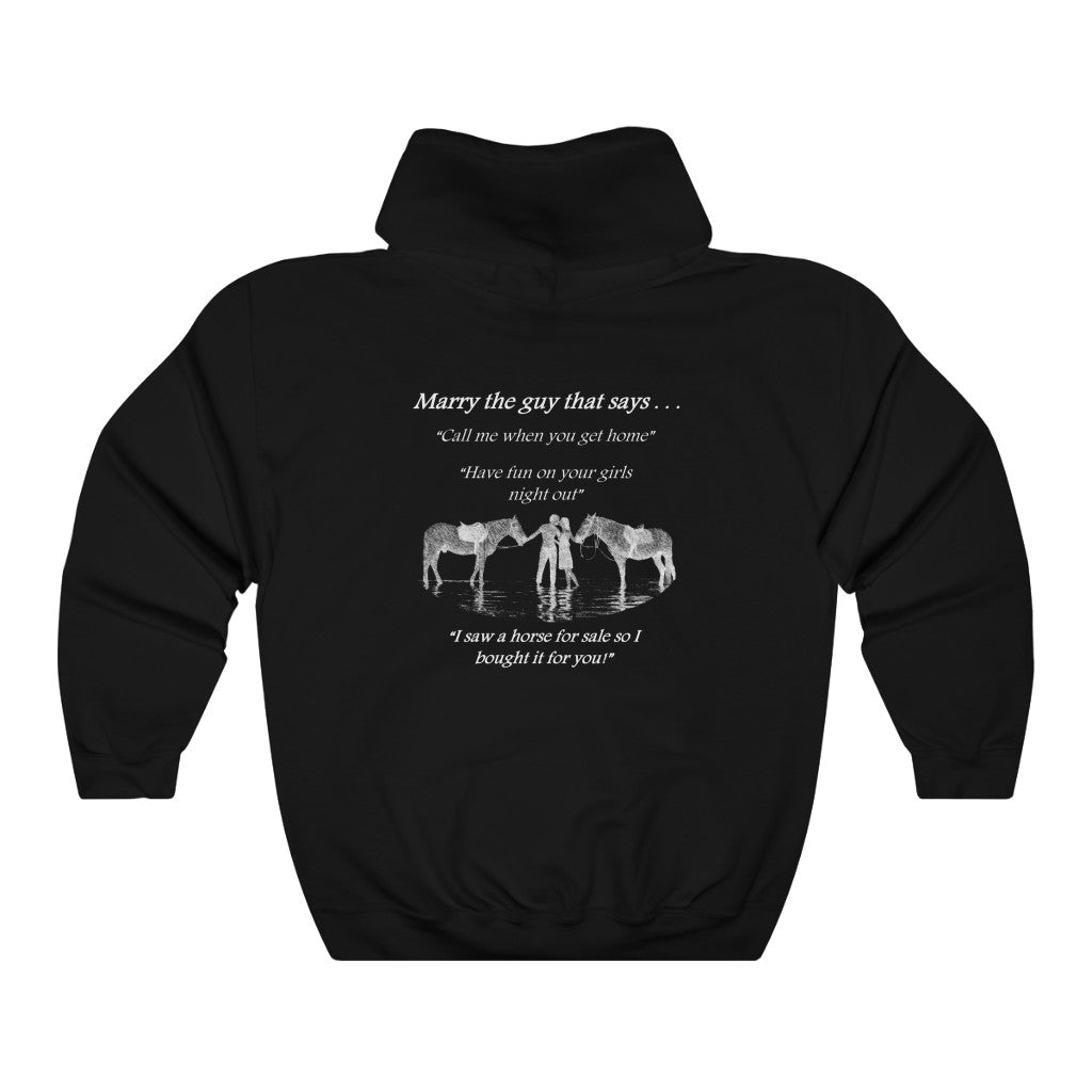 The ONE! - Adult Unisex Heavy Blend™ Hooded Sweatshirt - White Print