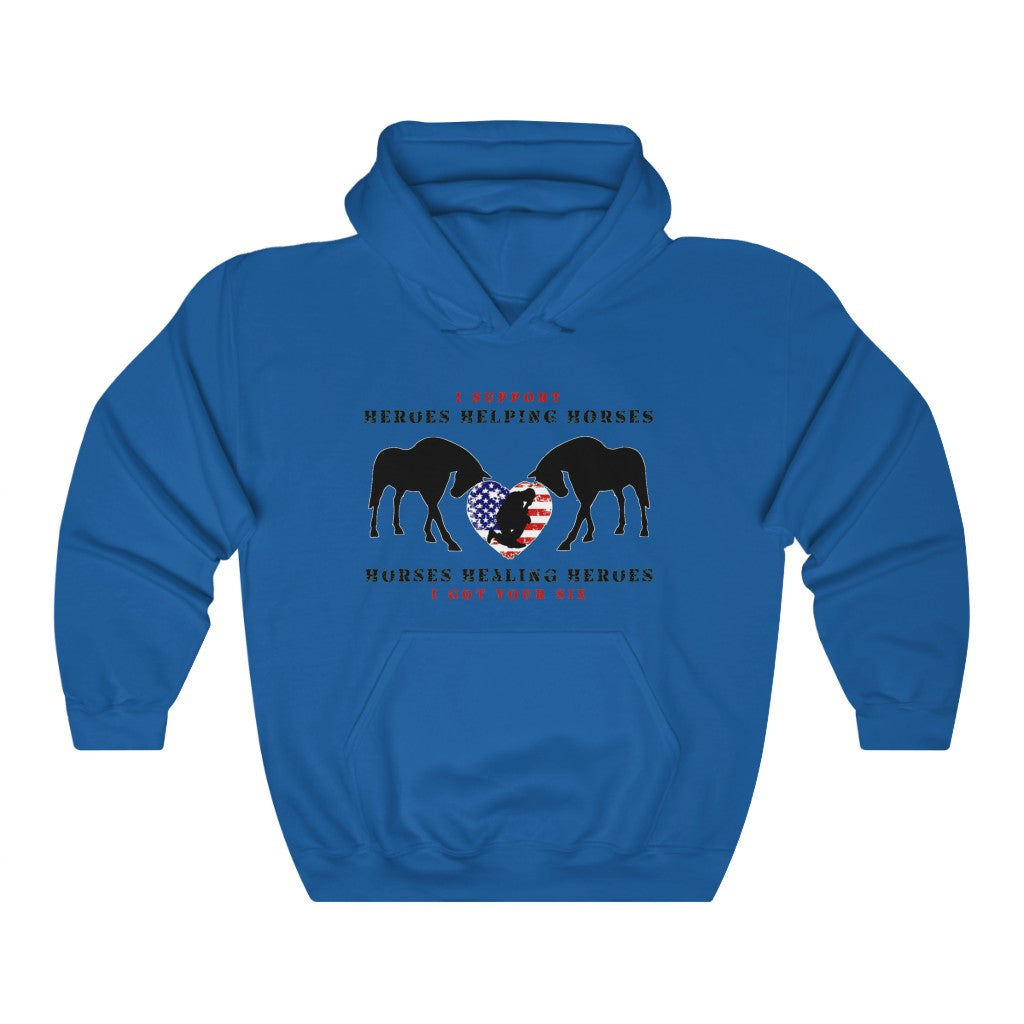 6H - Heart - Adult Unisex Heavy Blend™ Hooded Sweatshirt (Front)
