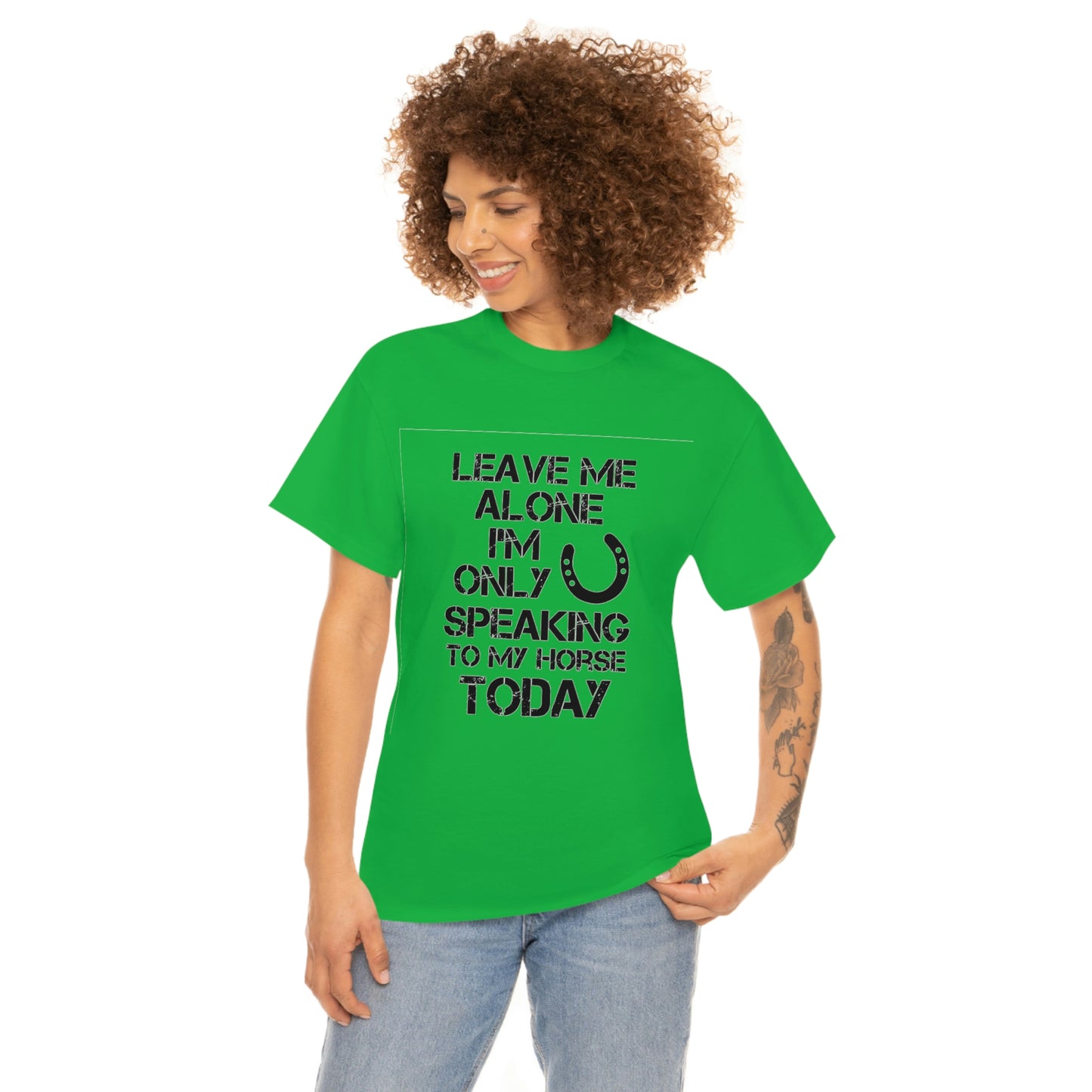 Leave Me Alone - Adult Tee (Front Logo)