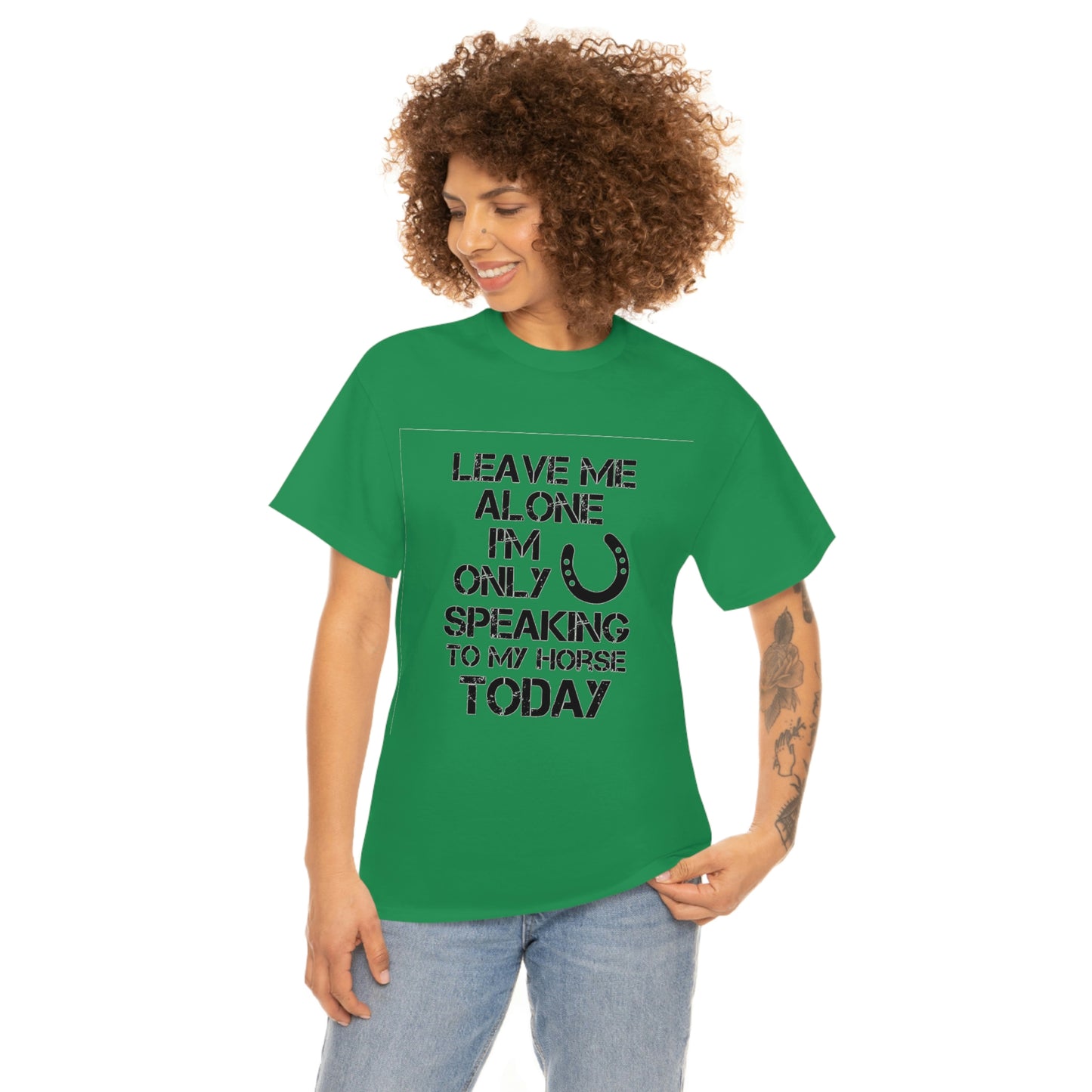 Leave Me Alone - Adult Tee (Front Logo)