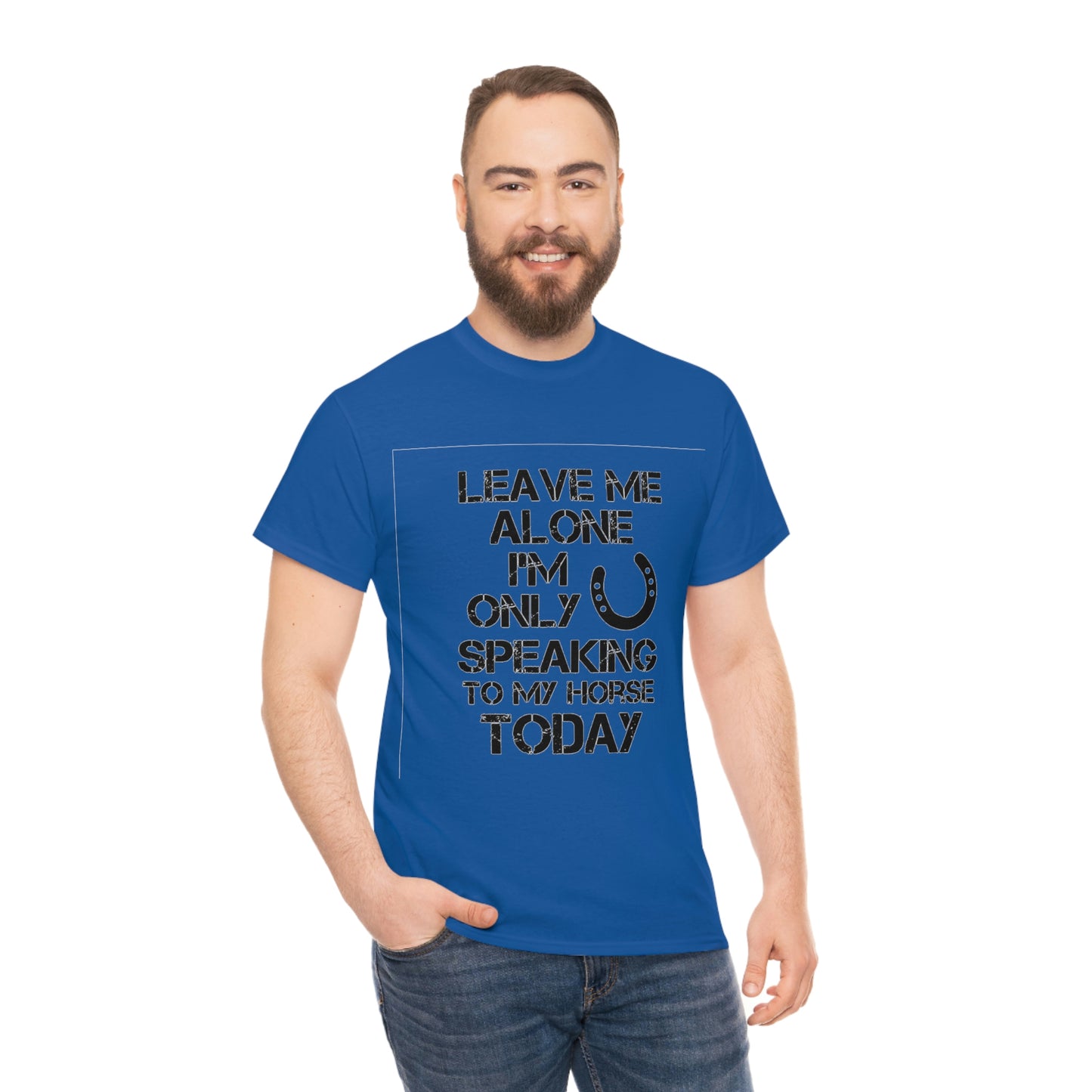 Leave Me Alone - Adult Tee (Front Logo)