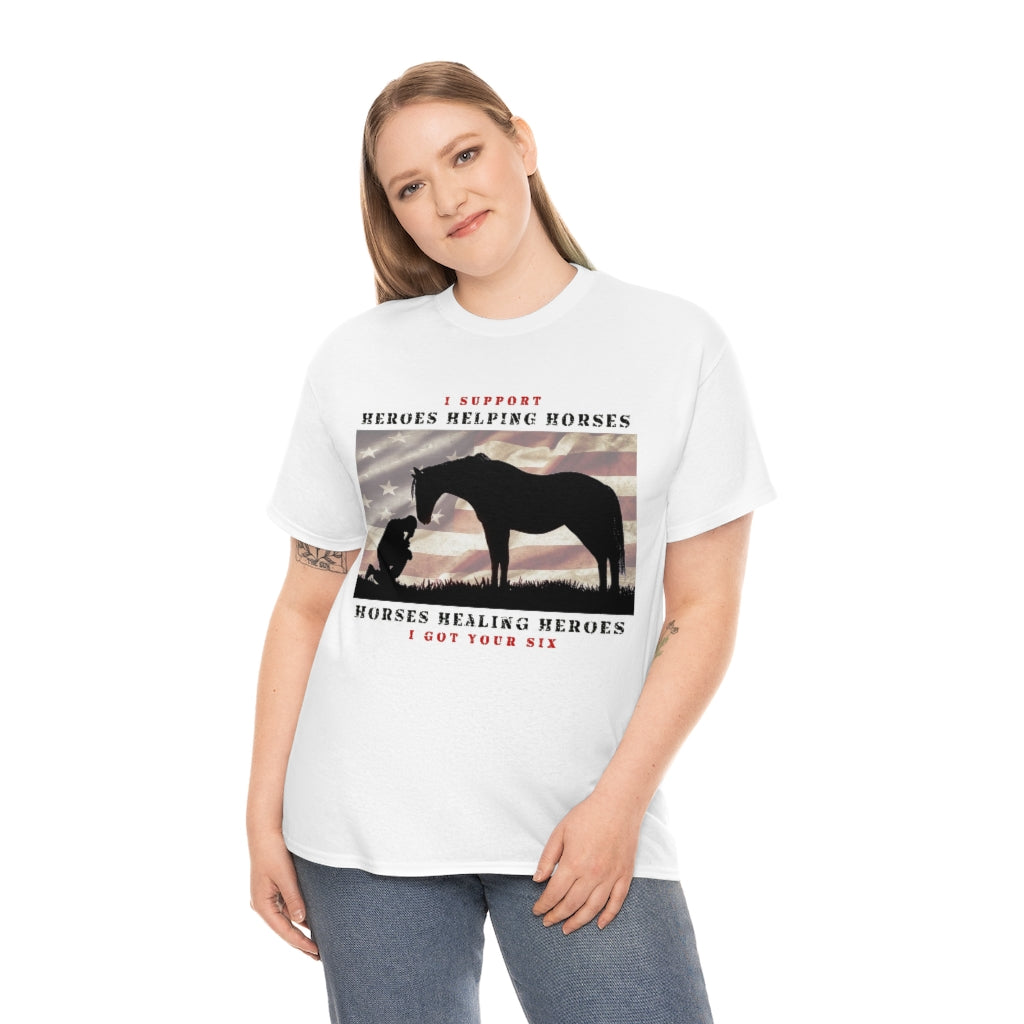 6H - Adult Tee (Front Logo) - Black Lettering