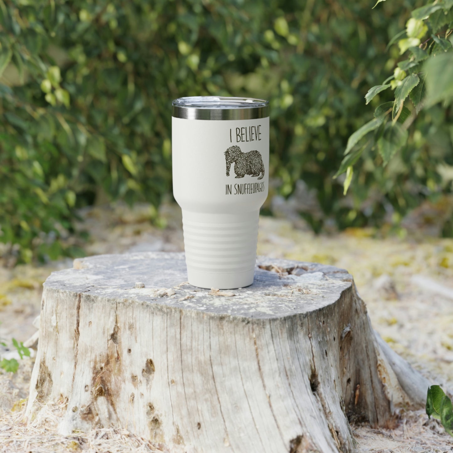 I believe in Snuffleupagus - Ringneck Tumbler, 30oz