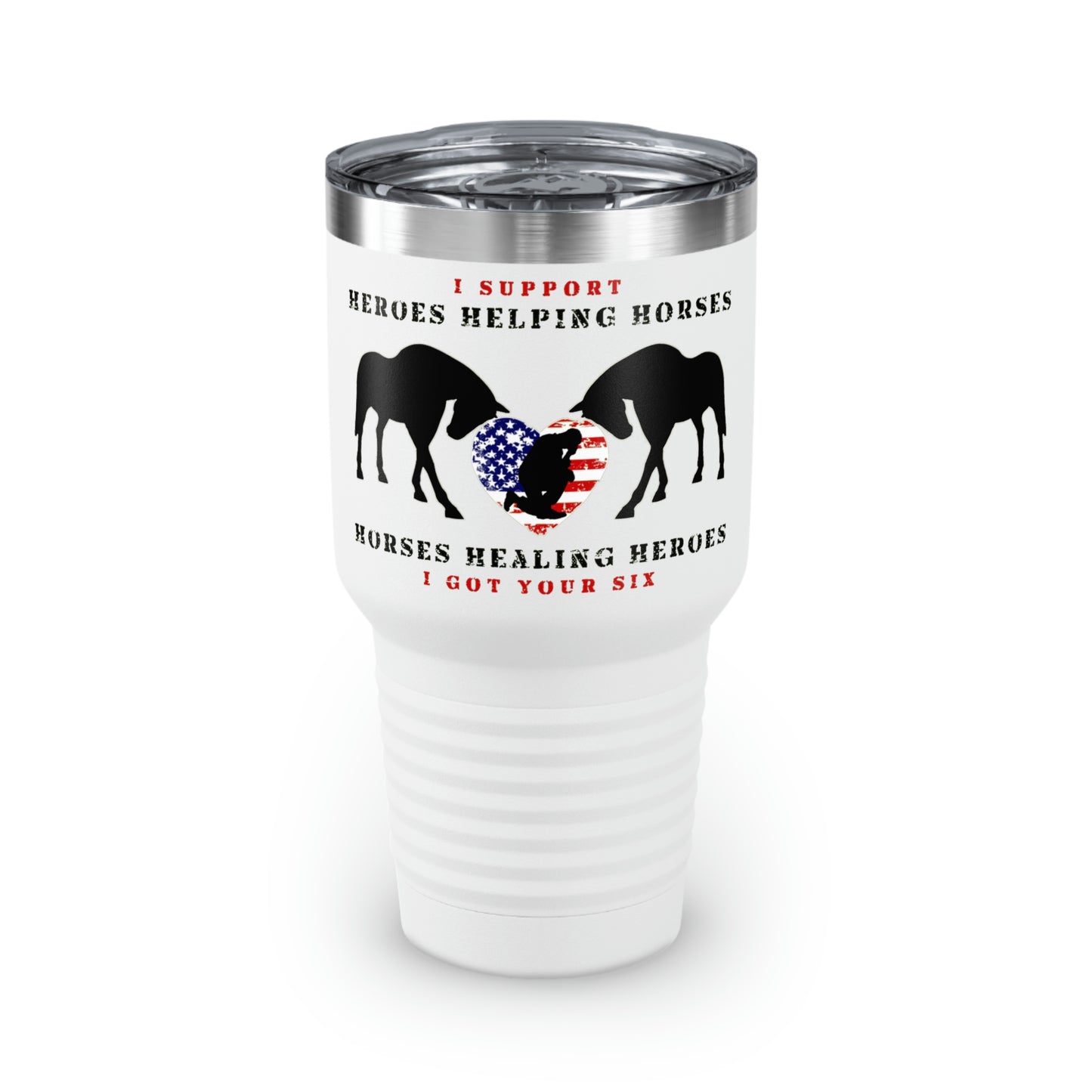 6H Ringneck Tumbler, 30oz - White