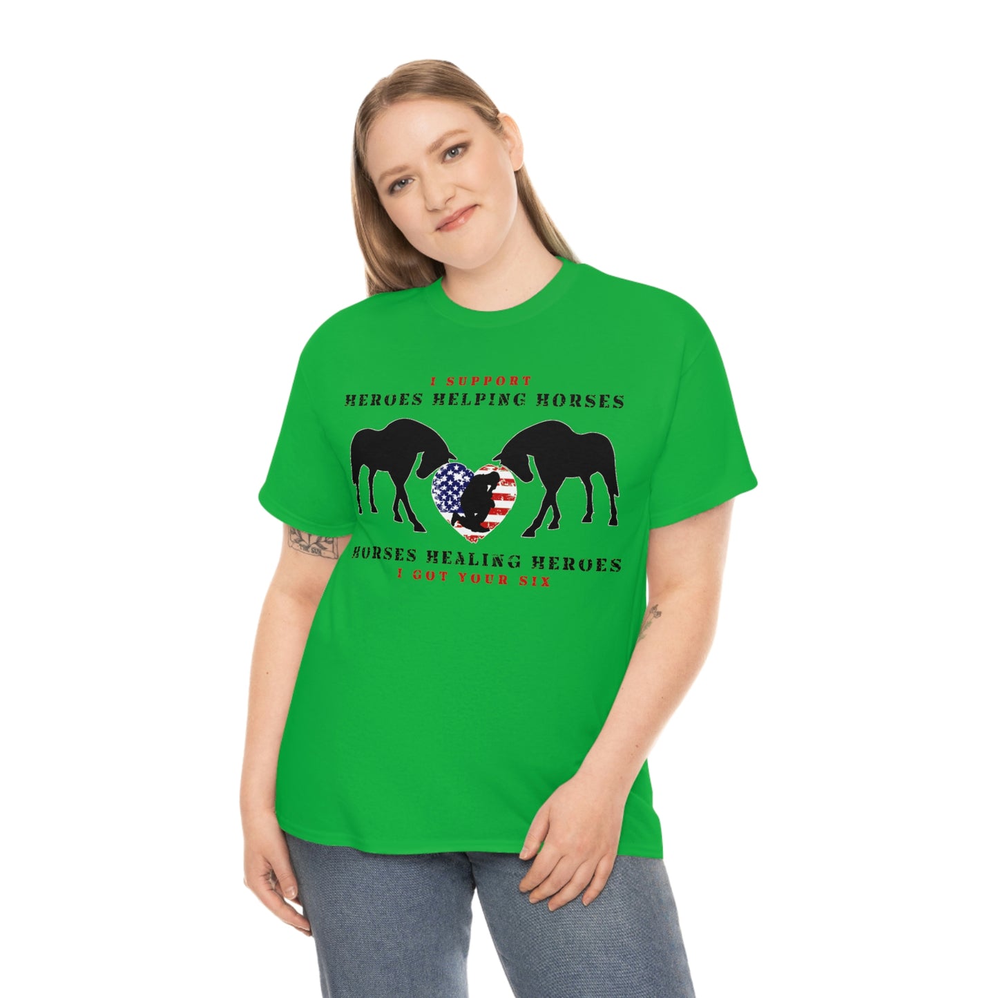 6H - Heart - Adult Tee (Front Logo)
