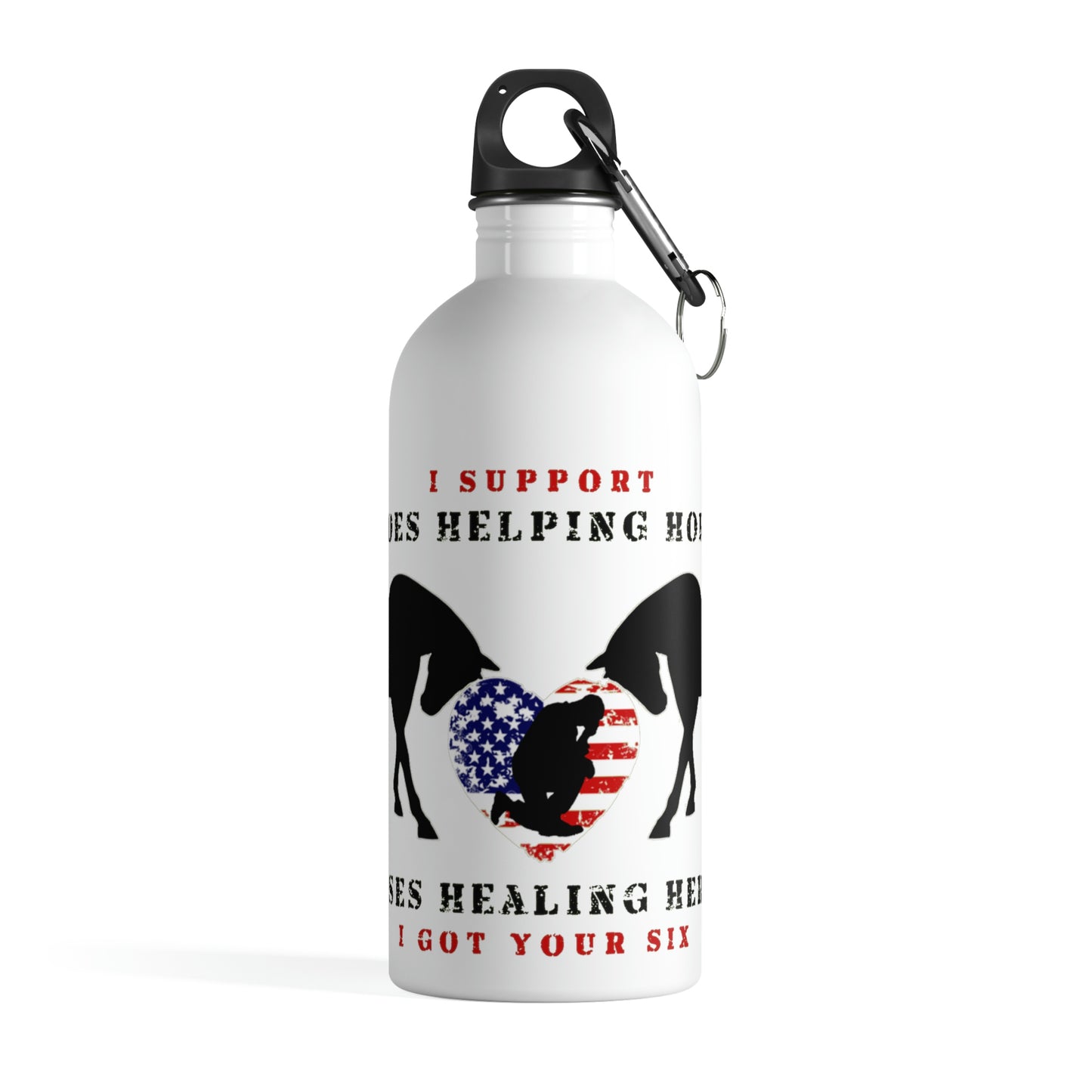 6H - Heart - Stainless Steel Water Bottle