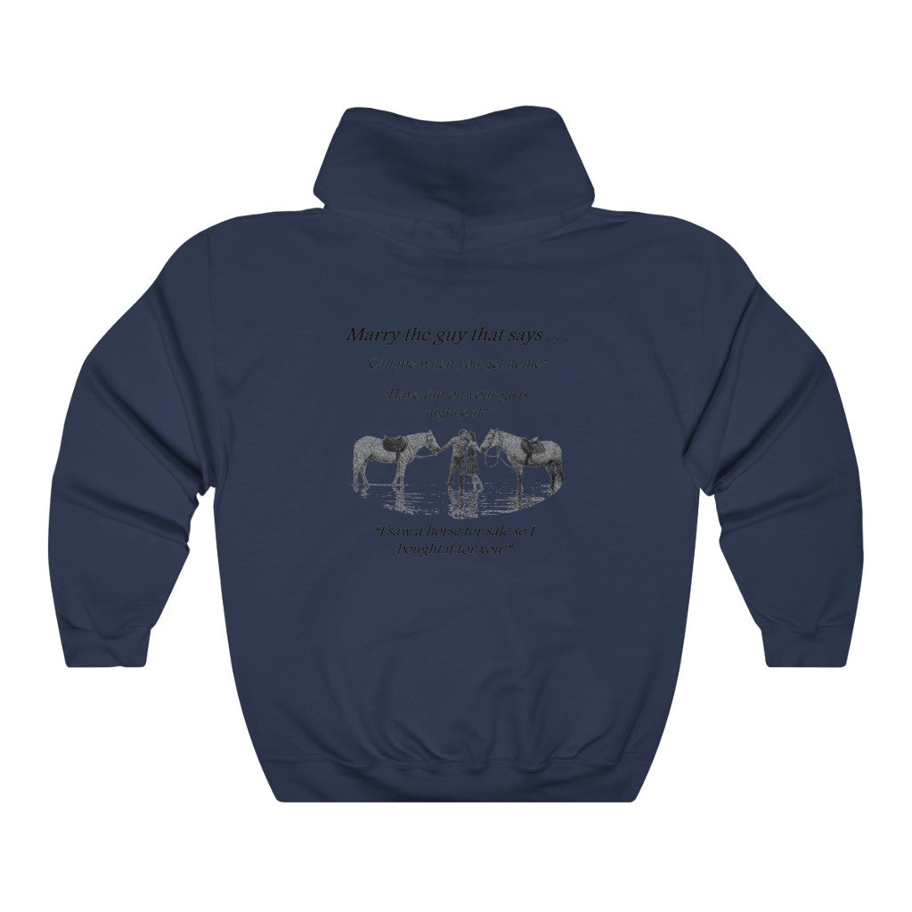The ONE! - Adult Unisex Heavy Blend™ Hooded Sweatshirt - Black Print