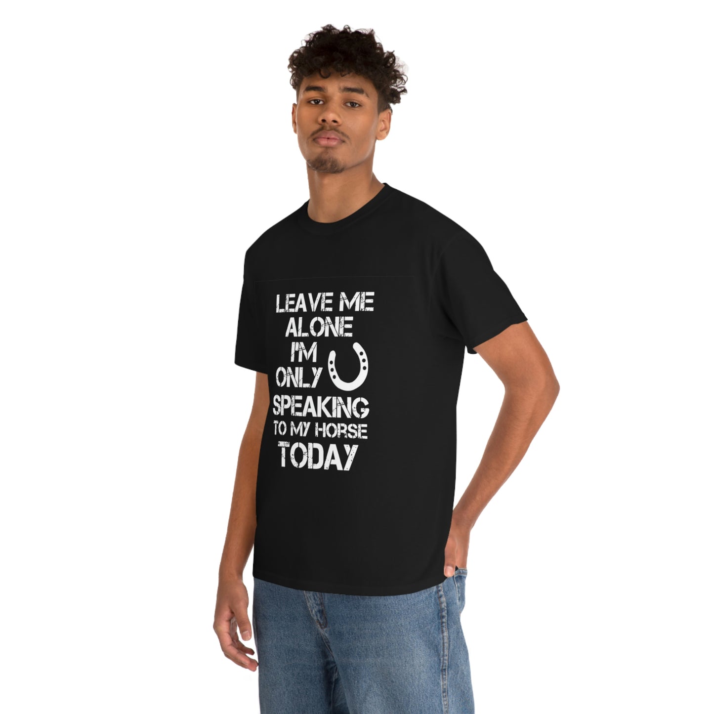 Leave Me Alone - Adult Tee (Front Logo)