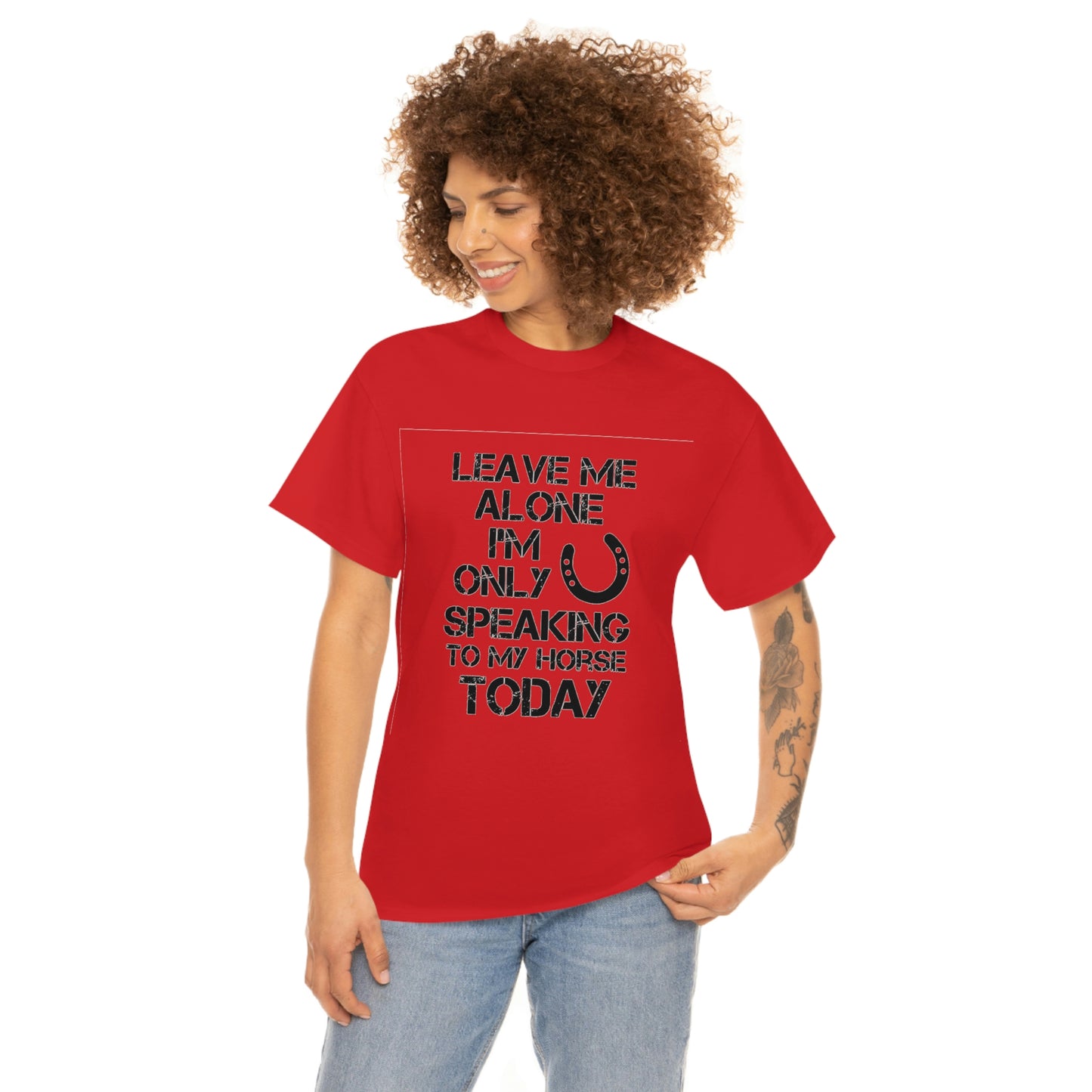 Leave Me Alone - Adult Tee (Front Logo)