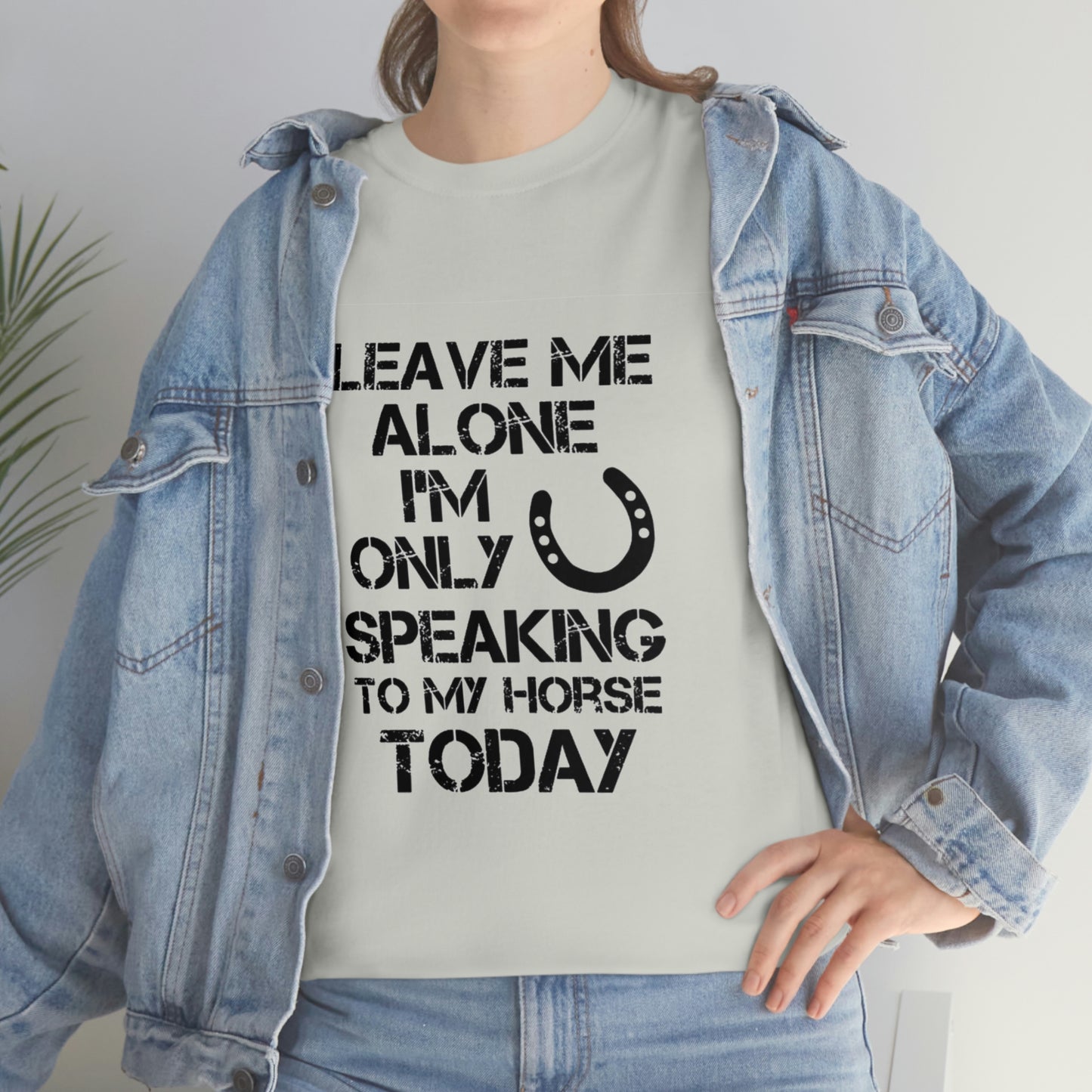 Leave Me Alone - Adult Tee (Front Logo)