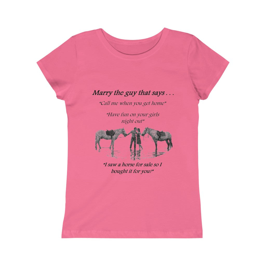 The ONE! - Girls Princess Tee - Black Print
