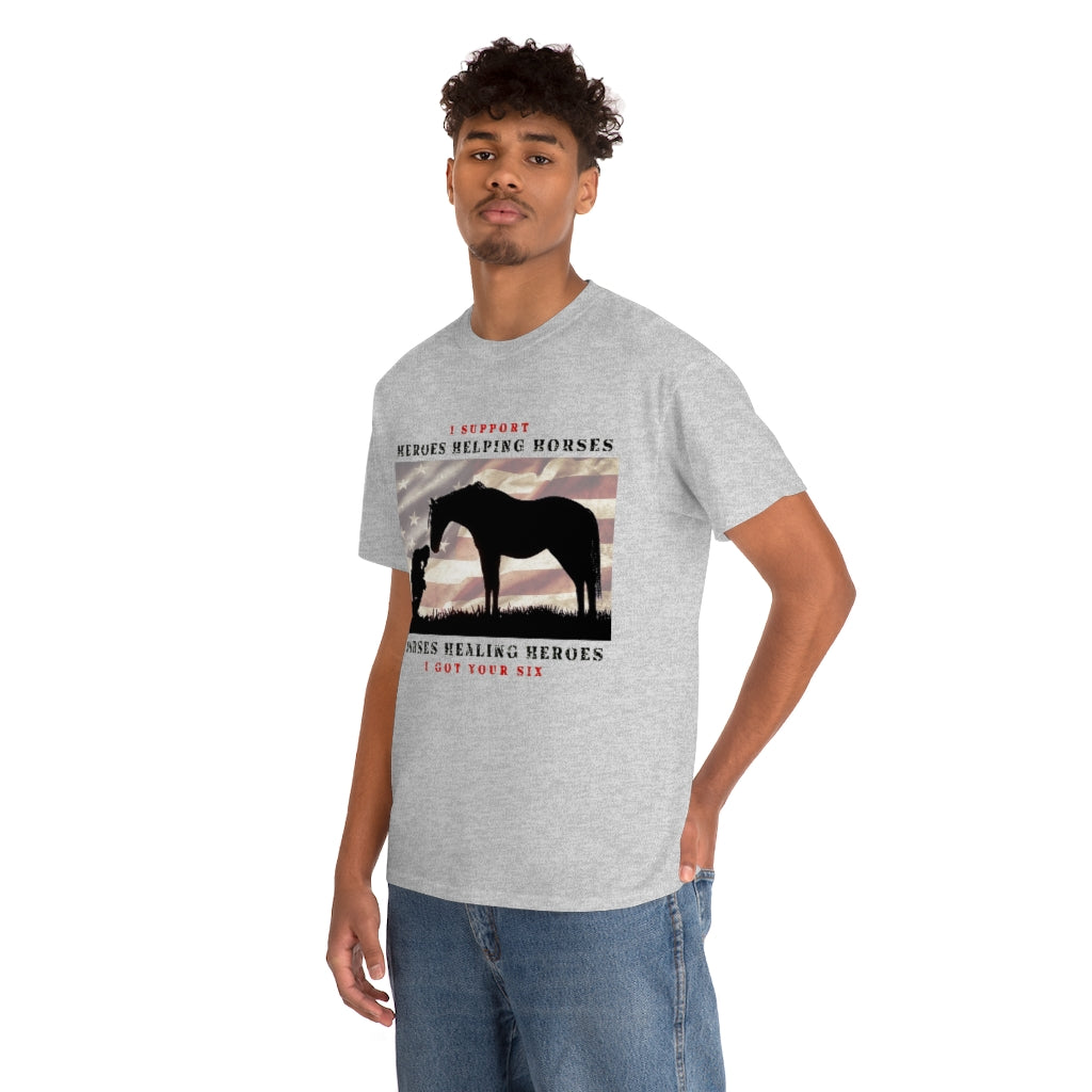 6H - Adult Tee (Front Logo) - Black Lettering