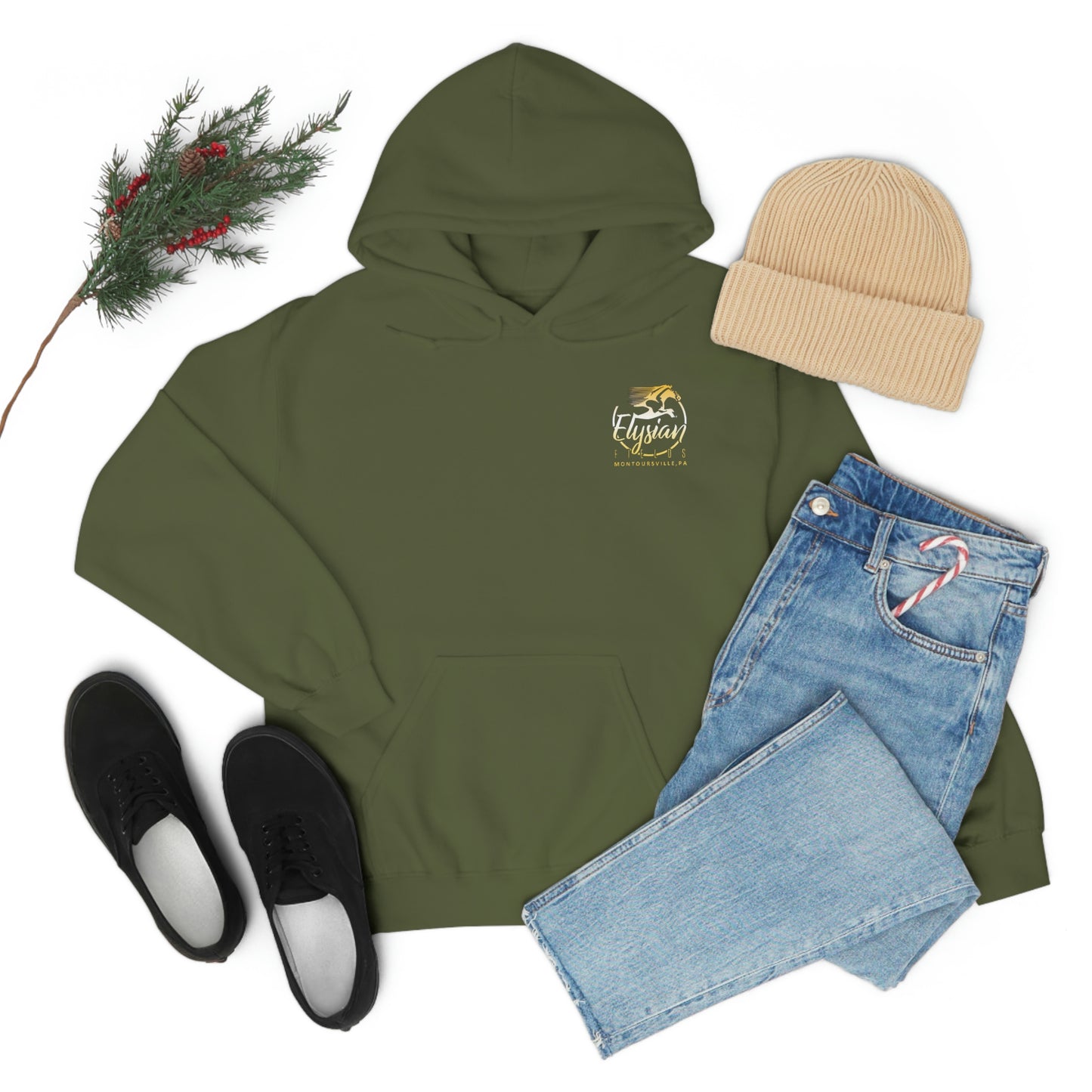 Elysian Fields - Adult Unisex Heavy Blend™ Hooded Sweatshirt - Color Logo