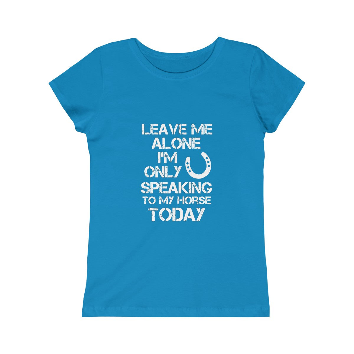 Leave Me Alone - Girls Princess Tee - White Print