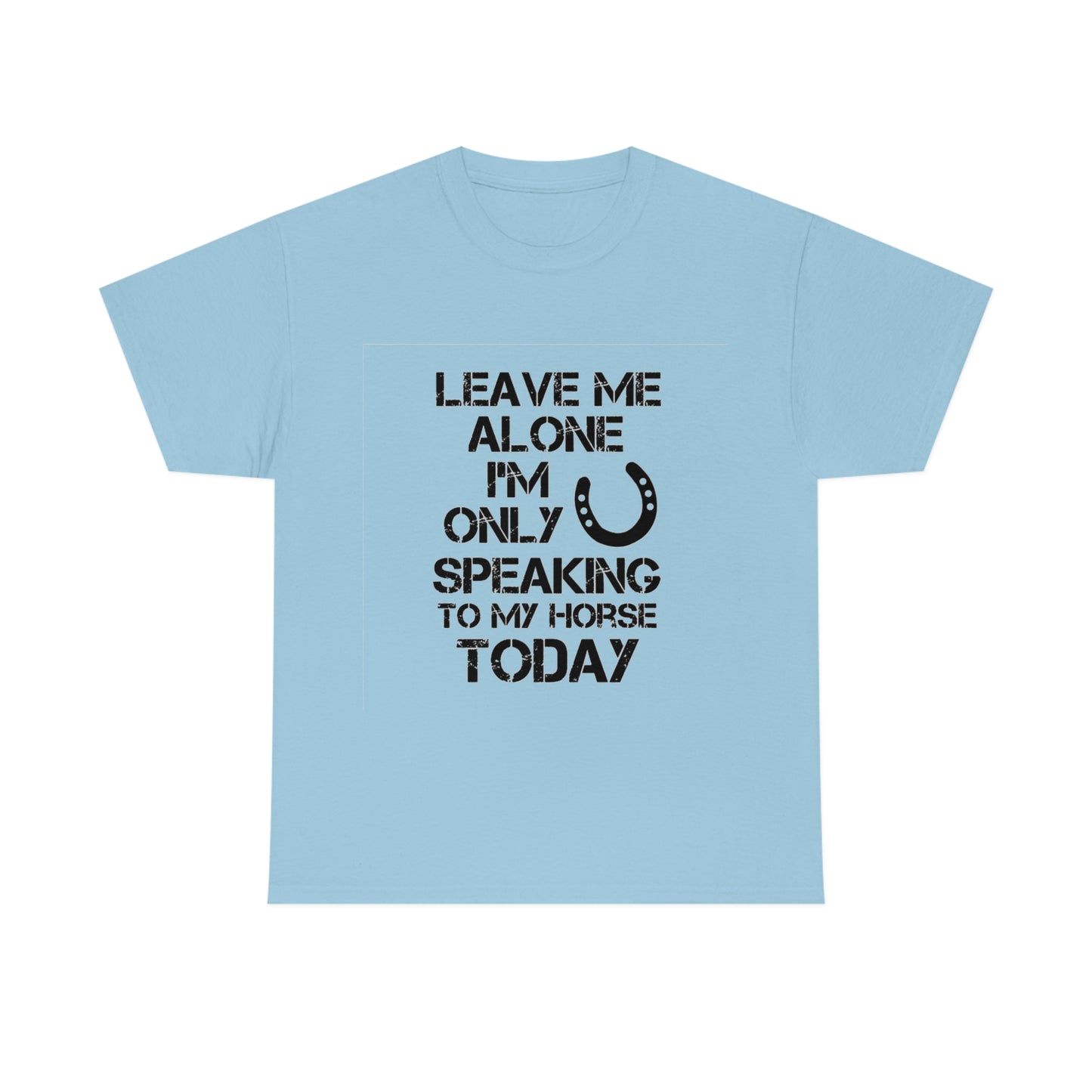 Leave Me Alone - Adult Tee (Front Logo)