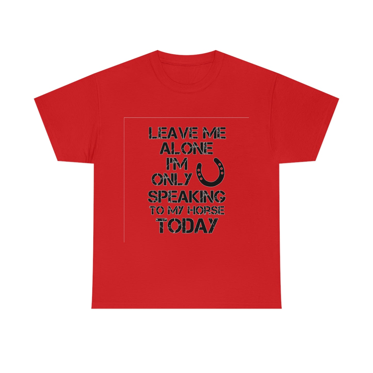 Leave Me Alone - Adult Tee (Front Logo)