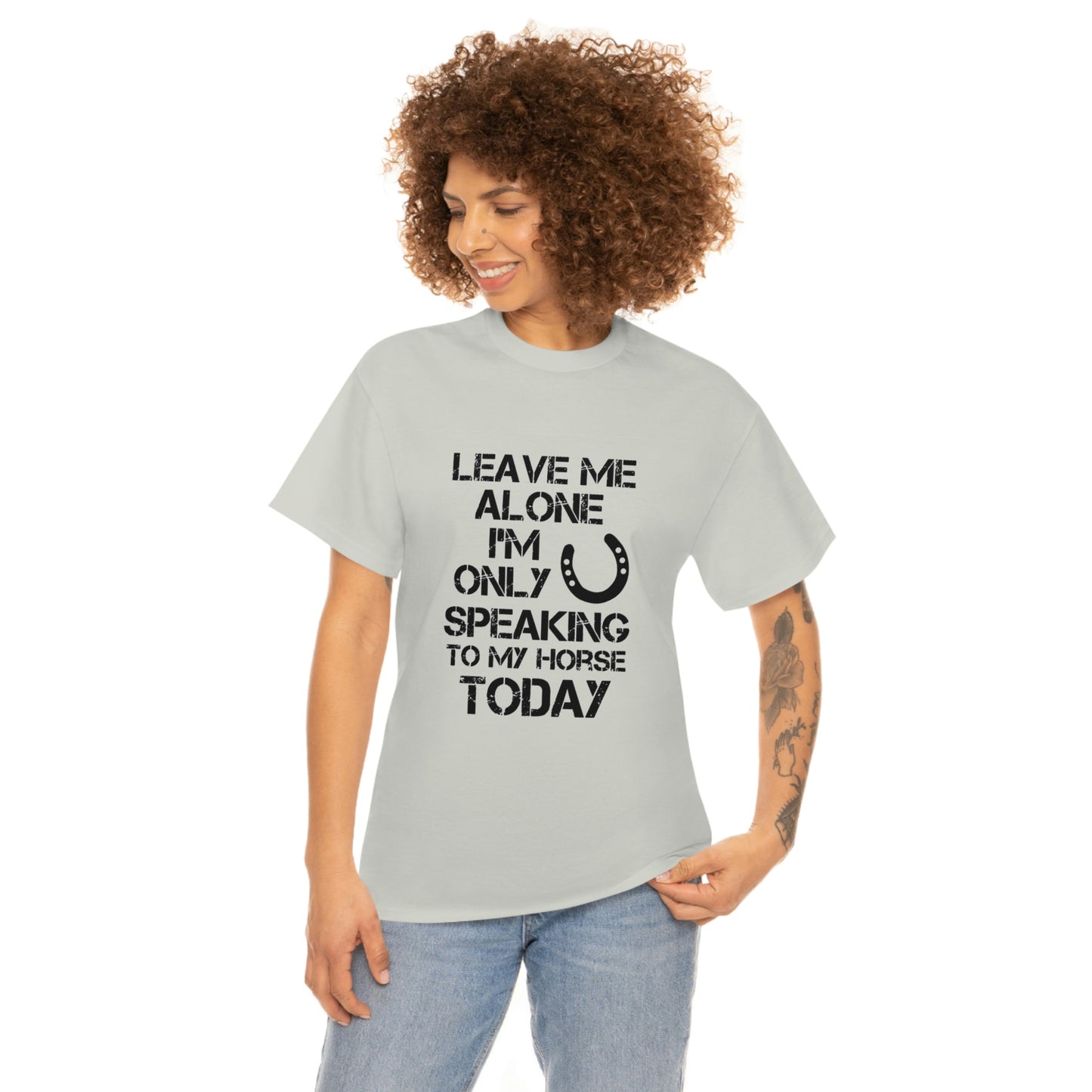Leave Me Alone - Adult Tee (Front Logo)