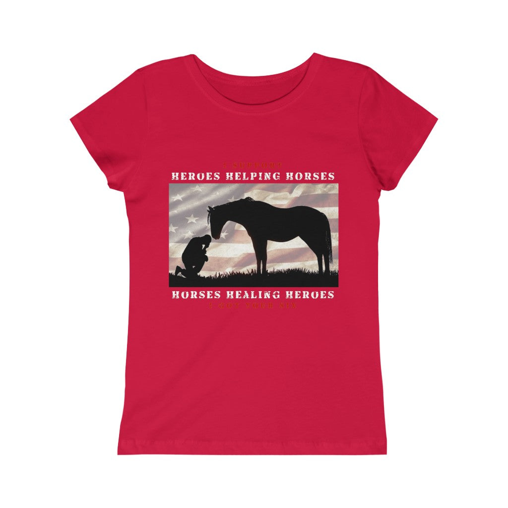 6H - Girls Princess Tee - White Lettering