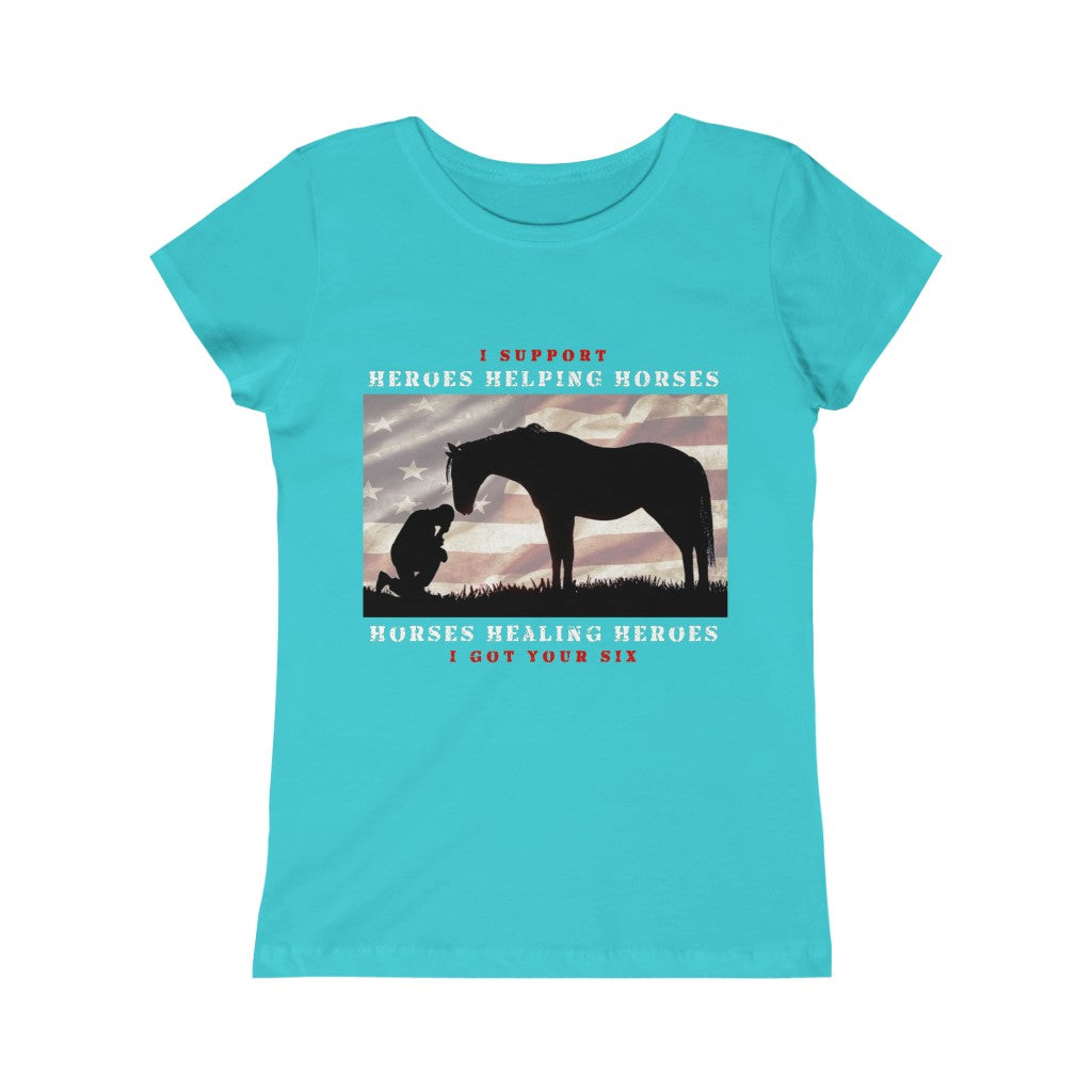 6H - Girls Princess Tee - White Lettering