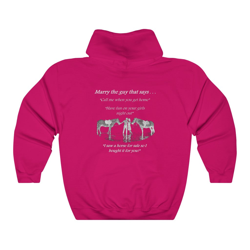 The ONE! - Adult Unisex Heavy Blend™ Hooded Sweatshirt - White Print