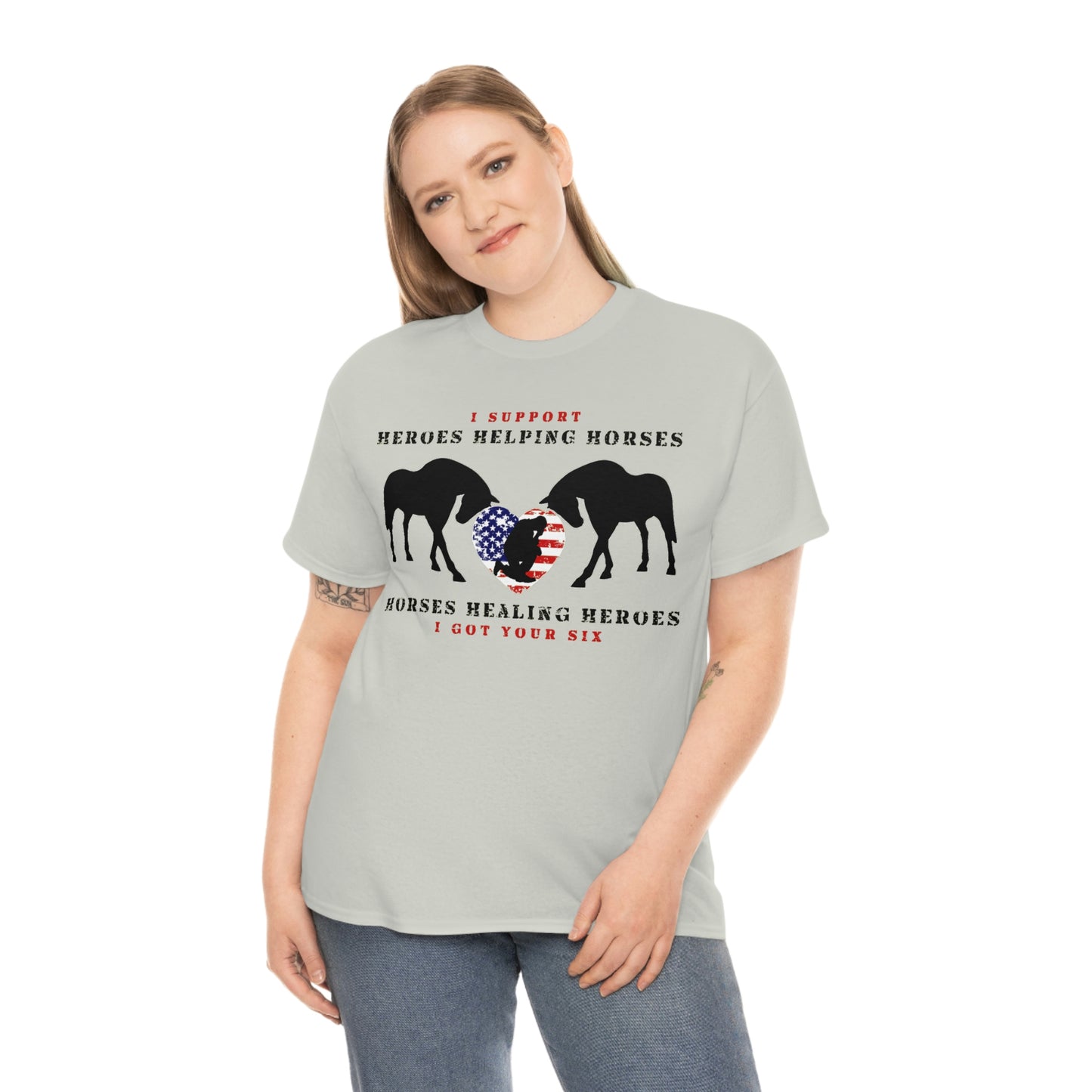 6H - Heart - Adult Tee (Front Logo)