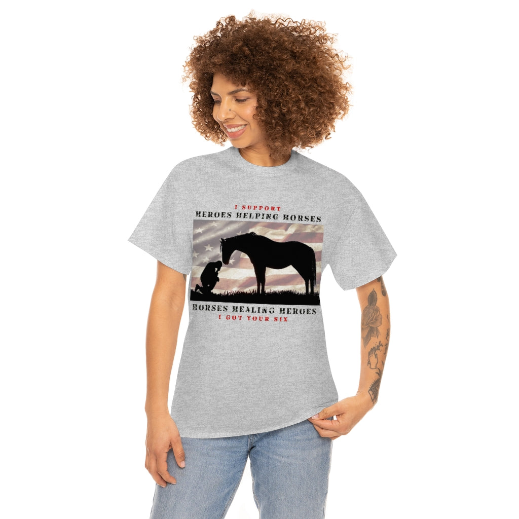 6H - Adult Tee (Front Logo) - Black Lettering