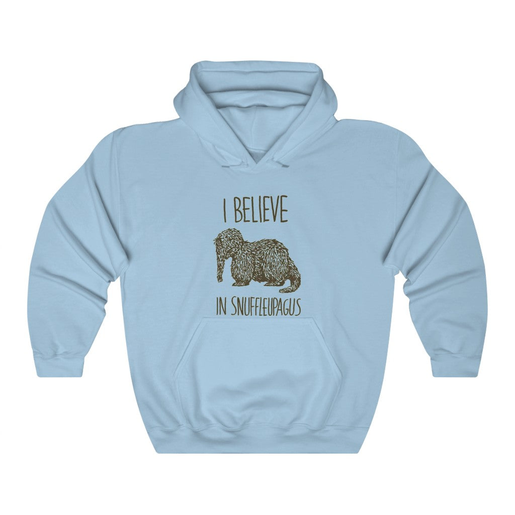 I believe in Snuffleupagus - Adult Unisex Heavy Blend™ Hooded Sweatshirt (Front)