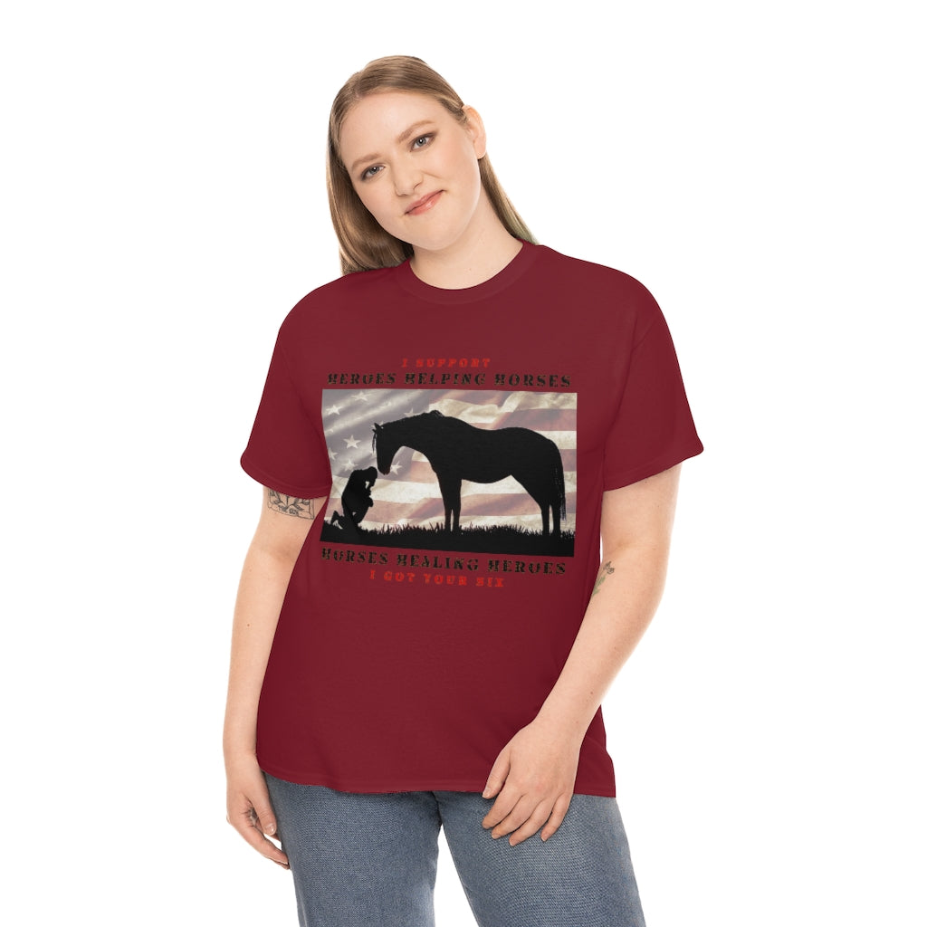 6H - Adult Tee (Front Logo) - Black Lettering
