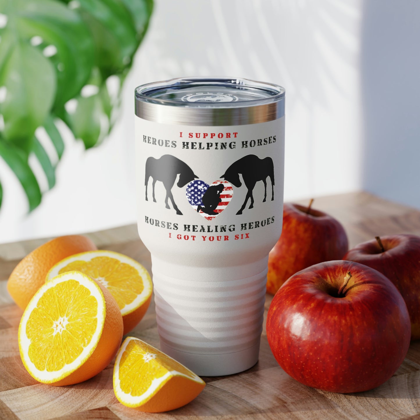 6H Ringneck Tumbler, 30oz - White