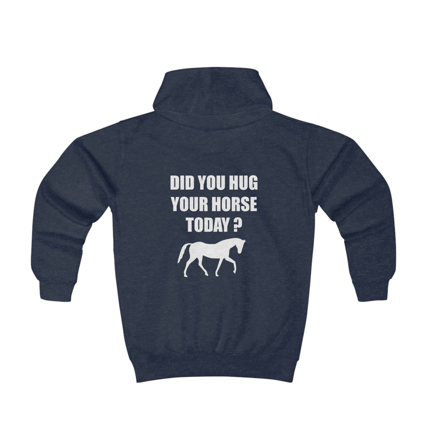 Horse Hugs - Youth Hoodie - White Lettering