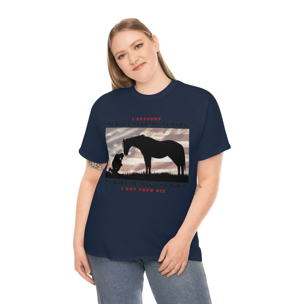 6H - Adult Tee (Front Logo) - Black Lettering