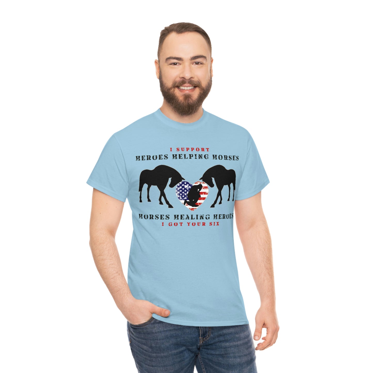 6H - Heart - Adult Tee (Front Logo)