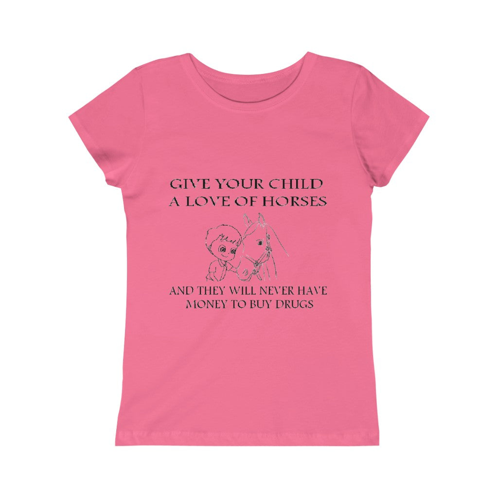 Say NO to Drugs - Girls Princess Tee - Black Print