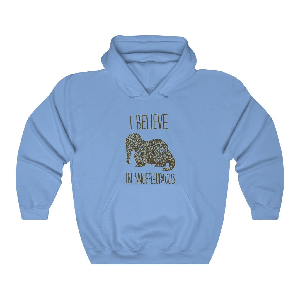 I believe in Snuffleupagus - Adult Unisex Heavy Blend™ Hooded Sweatshirt (Front)