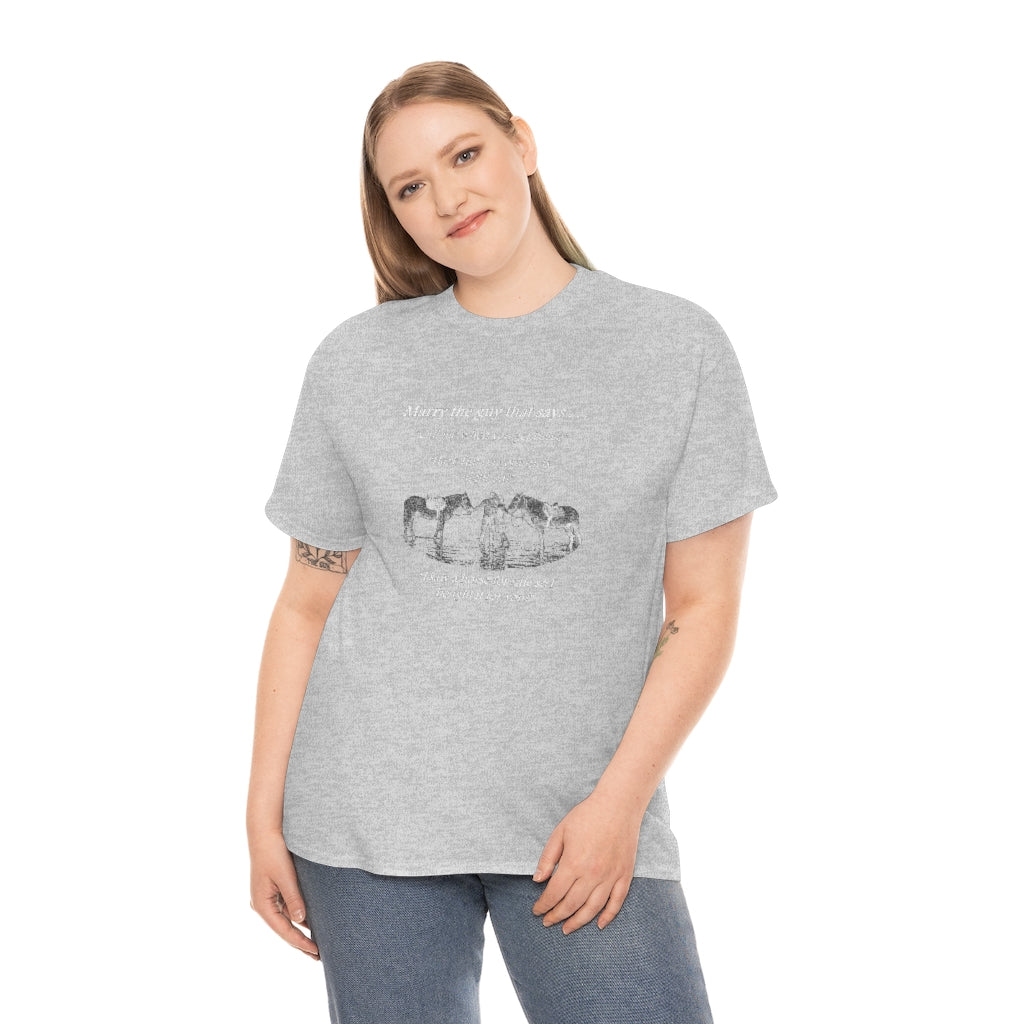 The ONE! - Adult Tee (Front Logo) - White Print