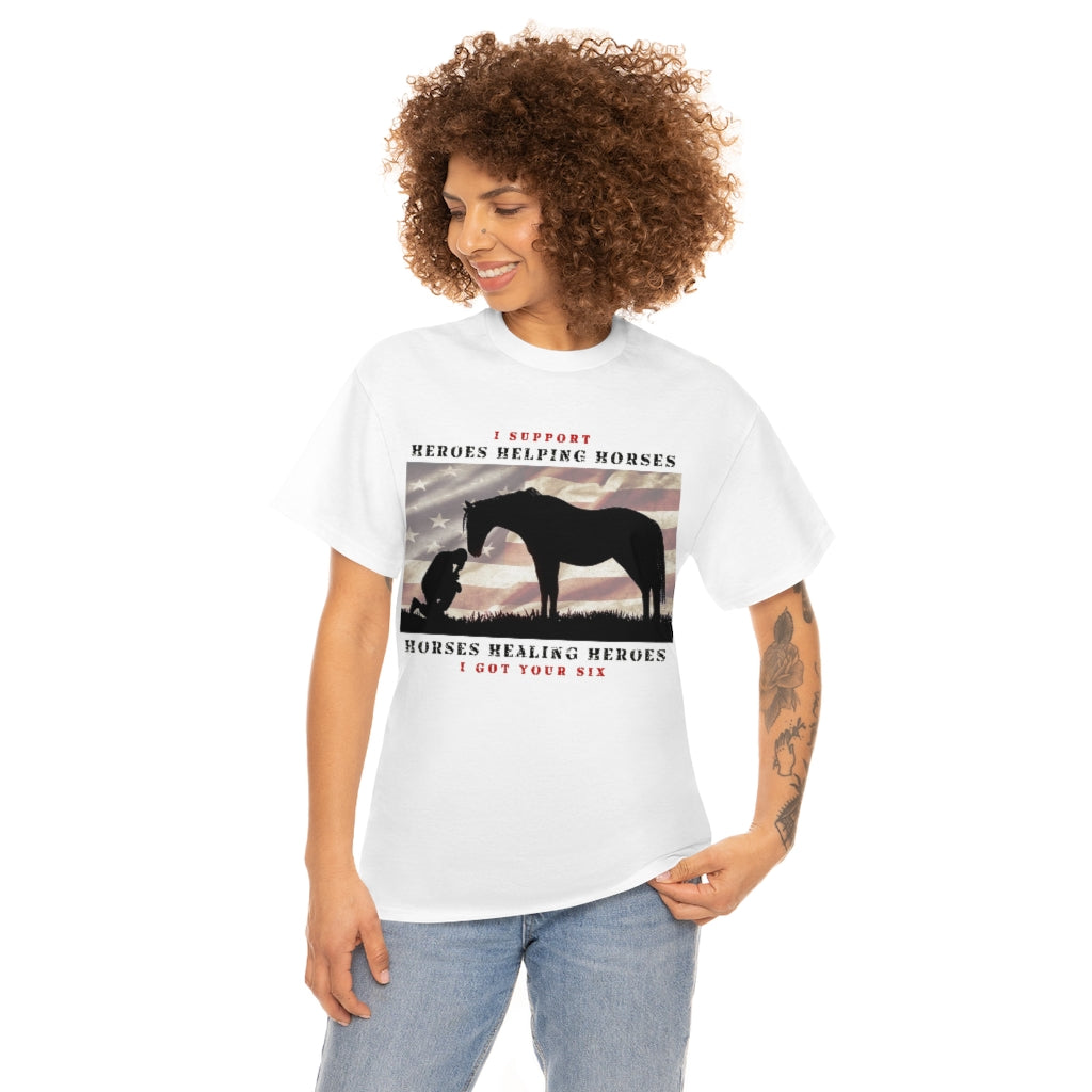 6H - Adult Tee (Front Logo) - Black Lettering